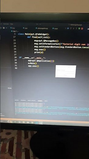 Python | PyQt6 'Euler project - factorial digit sum' | CodeLearning