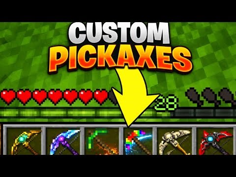 Minecraft but There are CUSTOM PICKAXE...
