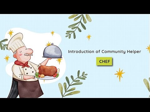 Community Helper - Chef | Introduction of Community Helpers for Kids