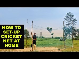 How To Set Up Cricket Net At Home || Cricket Net Setup At Home || Cricket Net Practice