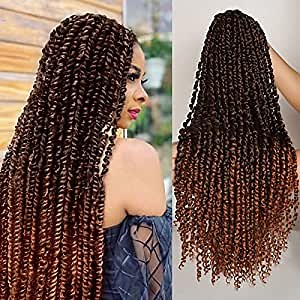 water wave crochet-7 pack 12inches freetress water wave passion twist hair faux locs crochet hair butterfly locs crochet hair Seven Pack,12 Stick Per Pack (12inches/T30)