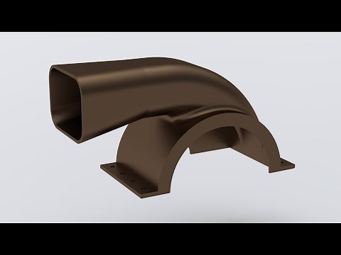 SolidWorks Tutorial to Create Upper Housing for Motor Blower Assembly