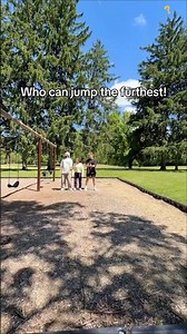 Who can jump furthest#games #familygames #funny #fyp #video