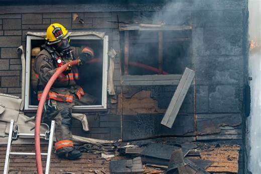 South Akron fire damages 2 homes, 4 residents displaced