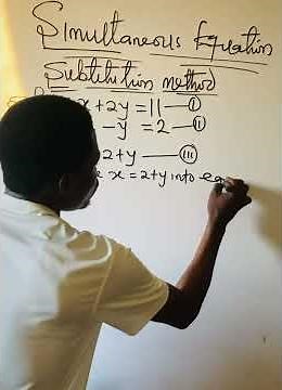 Simultaneous equations #maths