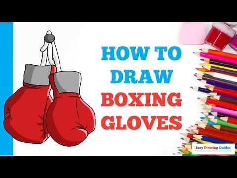 How to Draw Boxing Gloves in a Few Easy Steps: Drawing Tutorial for Beginner Artists