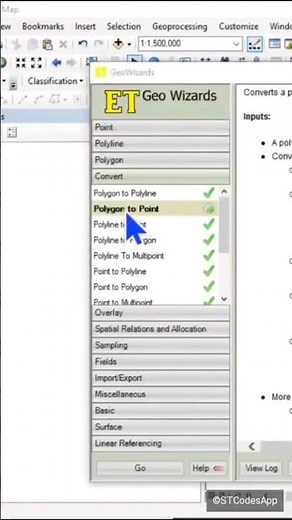 Center of polygons in ArcGIS #geospatialdata #gis #map #geoinformatics #shorts