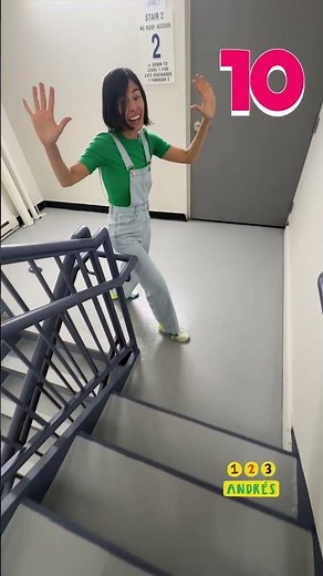 Contando 😮🪜 #123andres #kidsvideo #kidssongs #preschool #maths #preescolar #learning #shorts