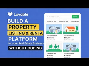 Build a Property Listing & Rental Platform for a Real Estate Business without coding using Lovable