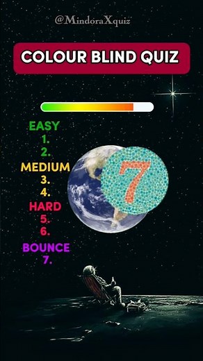 Only 1% Can See All Numbers 👀 | Color Blind Test Quiz. #shorts