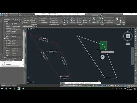 AutoCAD Civil 3D - 12.08 Dibujar parcelas con rumbos y distancias
