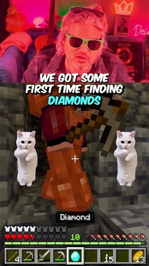 Finding Diamonds For The First Time Be Like… 💎😱 #minecraft #shorts