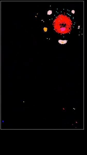 Changing forms #simulation #physics #evolution #beautiful #mathematics #evolved #particlelife