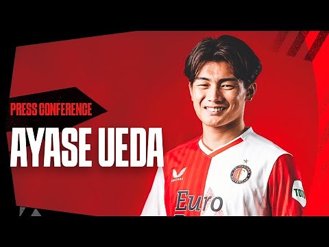 もう一度見る 🎙️ | Ayase Ueda's first official press conference at Feyenoord