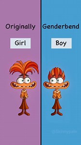 GENDERBEND CHARACTERS (Inside out 2 Animation) #animation #memes | Skinny Pale