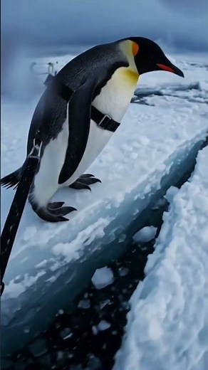 POV: They Walk Across Ice… But Why?#penguin #emperorpenguin #pov #animalpov #wildlife #antarctica