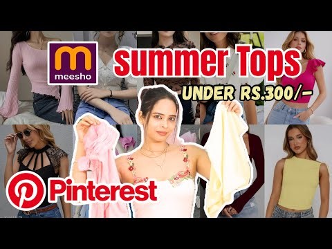 *Pinterest Tops* Haul From Meesho 🌷| Under 350/- 😱 | Meesho Tops Haul | Veronica Lifestyle |