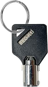 Elevator Key, FEO-K1 Fire Service Key Recall Reset Keys,Copper,Black/Silver,Pack of 1