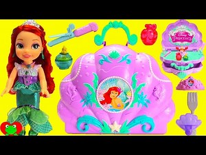 Disney Princess The Little Mermaid Ariel Gets Ready with Music and Lights Vanity - Videos For Kids