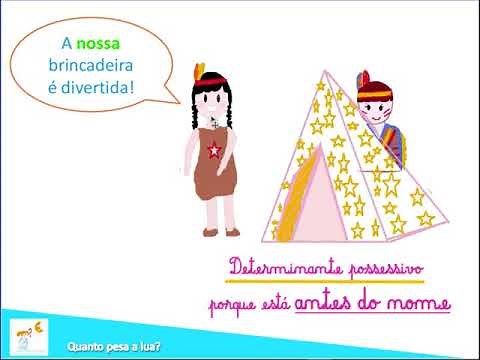 pronomes e determinantes possessivos (com narração)