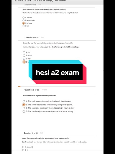 Get hesi a2 exam help, hesi a2 actual exam questions and answers #prenursing #hesientranceexam #hesihelp #hesianswers #hesifundamentals