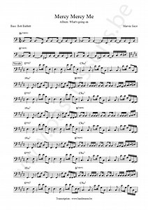 Marvin Gaye - Mercy Mercy Me | Bass Transcription | Bob Babbitt