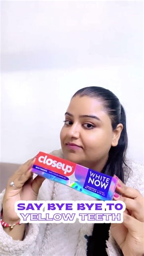 Viral Purple teeth whitening Toothpaste ‪@CloseupIndia‬ Results are mind blowing #whiteningteeth