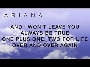 OVER AND OVER AGAIN Lyrics by NATHAN SYKES featuring ARIANA GRANDE