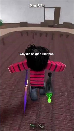 why did he died like that xD #roblox #mm2 #robloxmemes