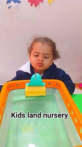 نشاط منتسورى لتنمية مهارات الأطفال عن طريق تمرين التنفس 😘 #kidslandnursery | Kids Land Nursery - حضانة كيدز لاند