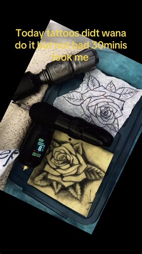 HMU tattoos. 40$ roses this was a fast sketch tattoo only black ink no water down