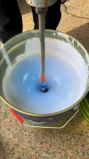 Satisfying Cool Icy Blue Paint Creation ❄️ So Calming to Watch