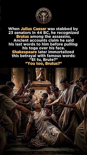 The Most Famous Betrayal in History. #JuliusCaesar #Brutus #AncientRome #RomanEmpire #History