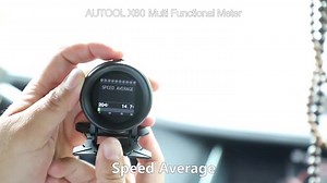 Watch AUTOOL X60 Car OBD2 Digital Multi-function Speedometer Over-speed Alarm Water/Oil Temperature Gau... on Amazon Live