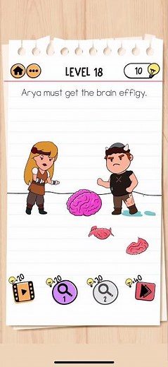 Brain test 2 level 18 | brain 2 level 18 | guest for brainiac level 18 | game solution #games