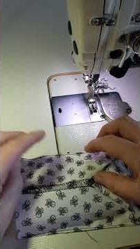Sewing technique: patch pocket with built-in gusset #beginner #sewing