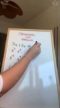 Operaciones con potencias 1 ESO Distintos tipos de ejercicios!! #matematicas #algebra #clases