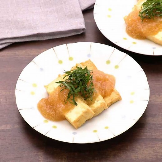 大根おろしたっぷり！ 厚揚げのみぞれあんかけのレシピ動画・作り方 | デリッシュキッチン