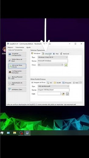 COMO CRIAR BOOT PELO EASYBCD DO WINDOWS PARA LINUX