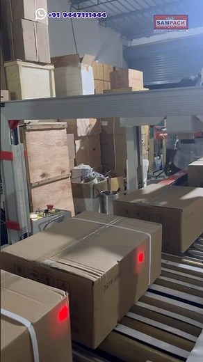 Automatic Box packing machine | Box tapping with Strapping machine