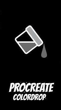 How to Fill Line Art with ColorDrop - Procreate Tutorial #ipadart #procreate #tutorial