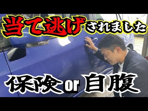 [I just had to accept it] I was hit and run in a parking lot and my door was covered in scratches...