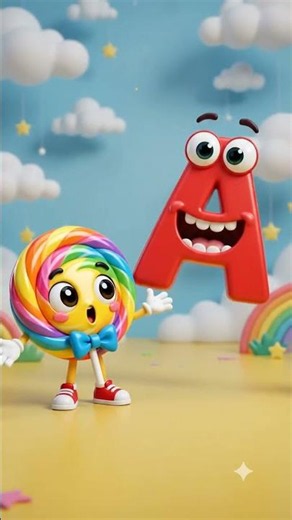 Letter A Song 🍎 |Meet Big A & Little a with Lolopop