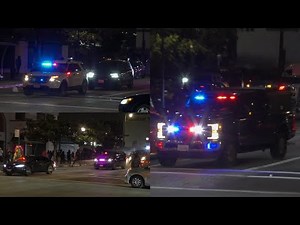 U.S. Federal Units Responding Code 3 *PROTEST & TEARGAS DEPLOYMENT* in Downtown LA During ICE Raids