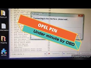 Opel PIN code by OBD. Opel astra H