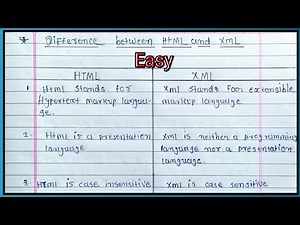 HTML vs XML Explained 🔥 | Difference Between HTML and XML in Web Development (With Examples)