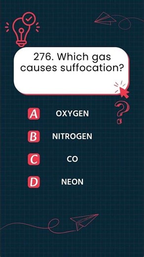 276 Which gas causes suffocation