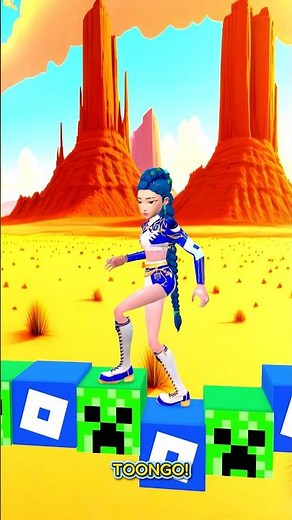 Rumi Outfit Change Every Beat 🎶 Roblox & Minecraft #toongo #kpopdemonhunters #animation