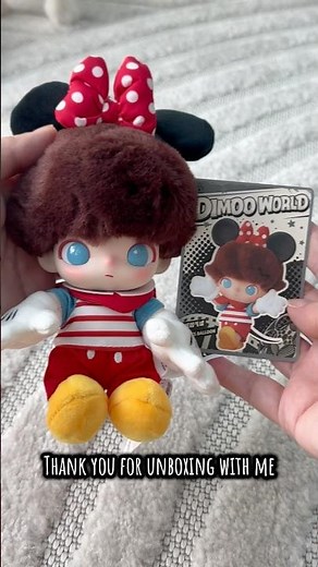 Unboxing the Dimoo World Plush - Minnie Mouse! #popmart #unboxing #dimoo #minniemouse #disney