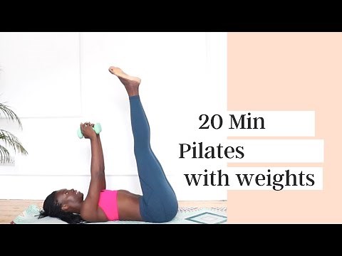 20MIN FULL BODY PILATES WITH WEIGHTS